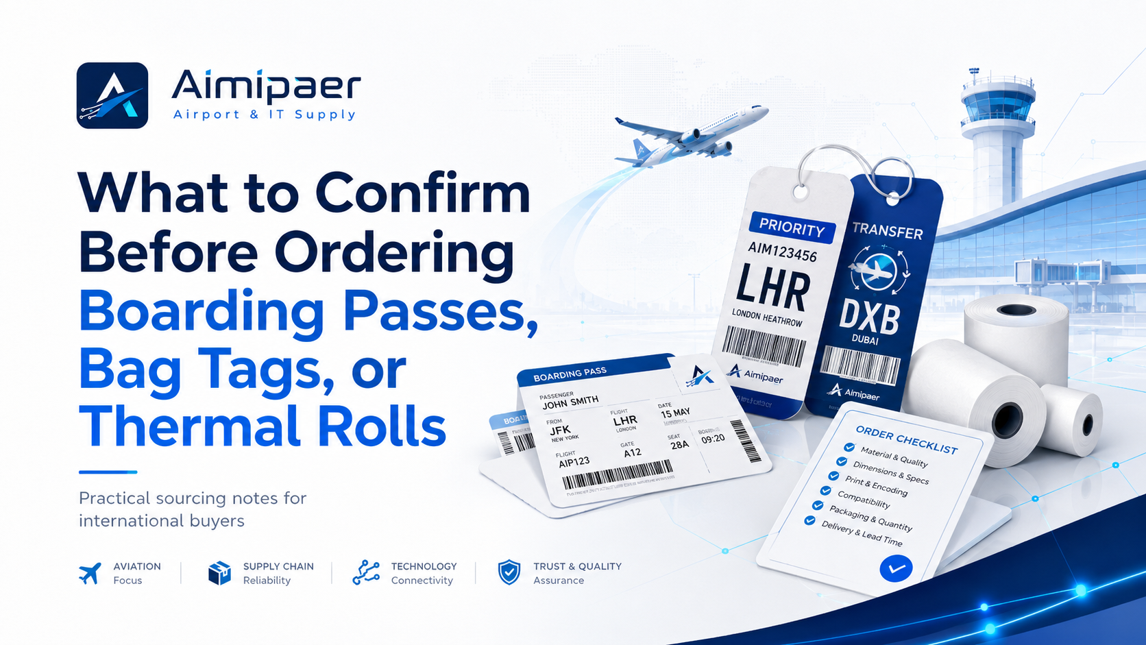 Boarding passes, bag tags, and thermal rolls story cover